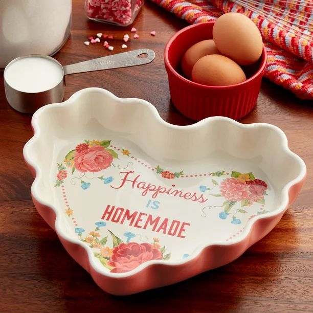 The Pioneer Woman Heart Shaped Ceramic Baking Dish