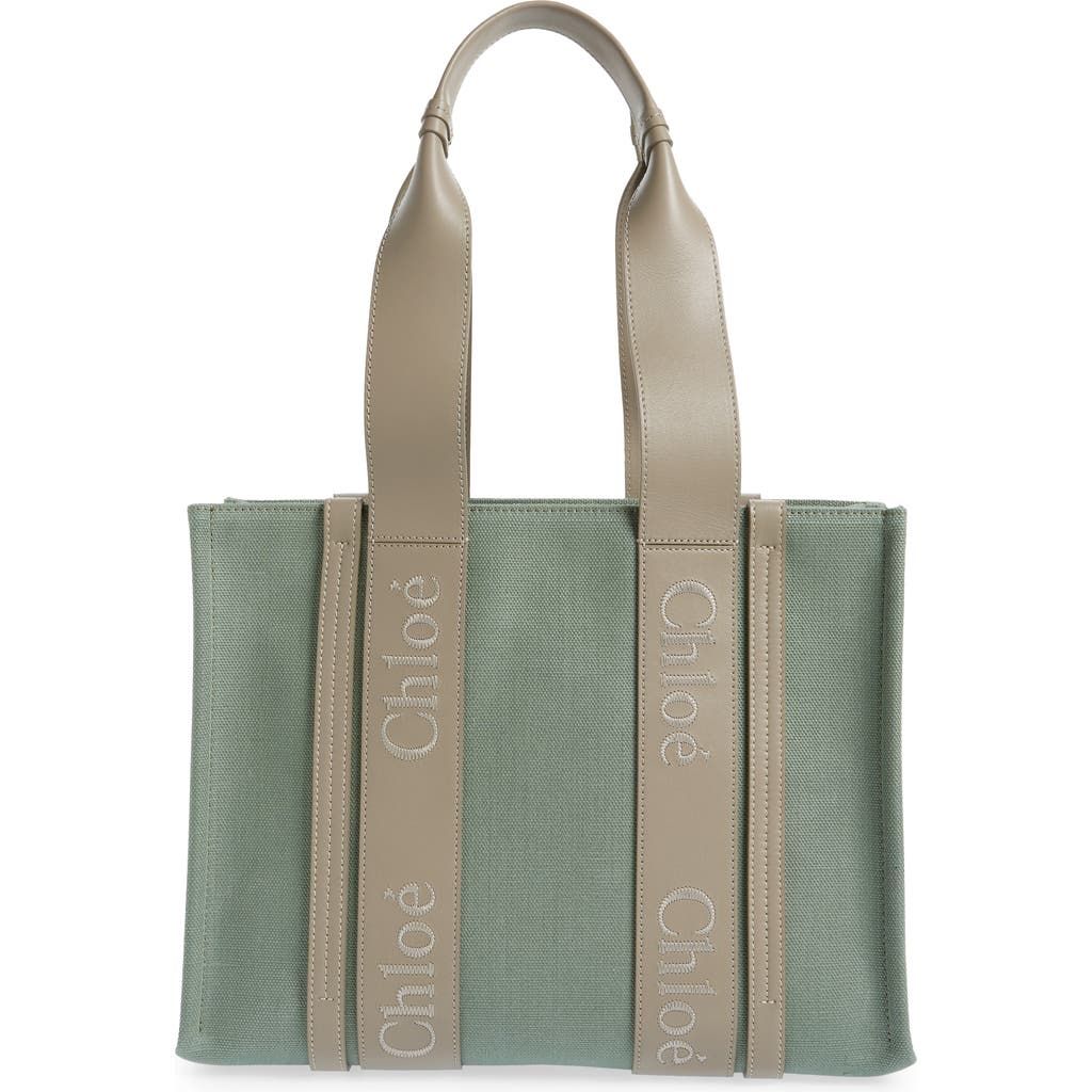 Woody Linen & Leather Tote