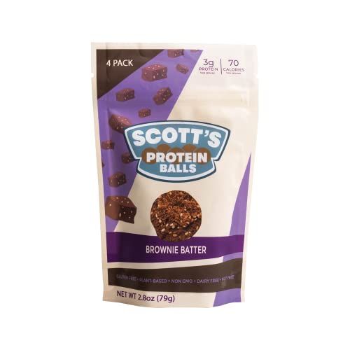 Plant-Based Protein Balls, Brownie Batter (6 Bags)