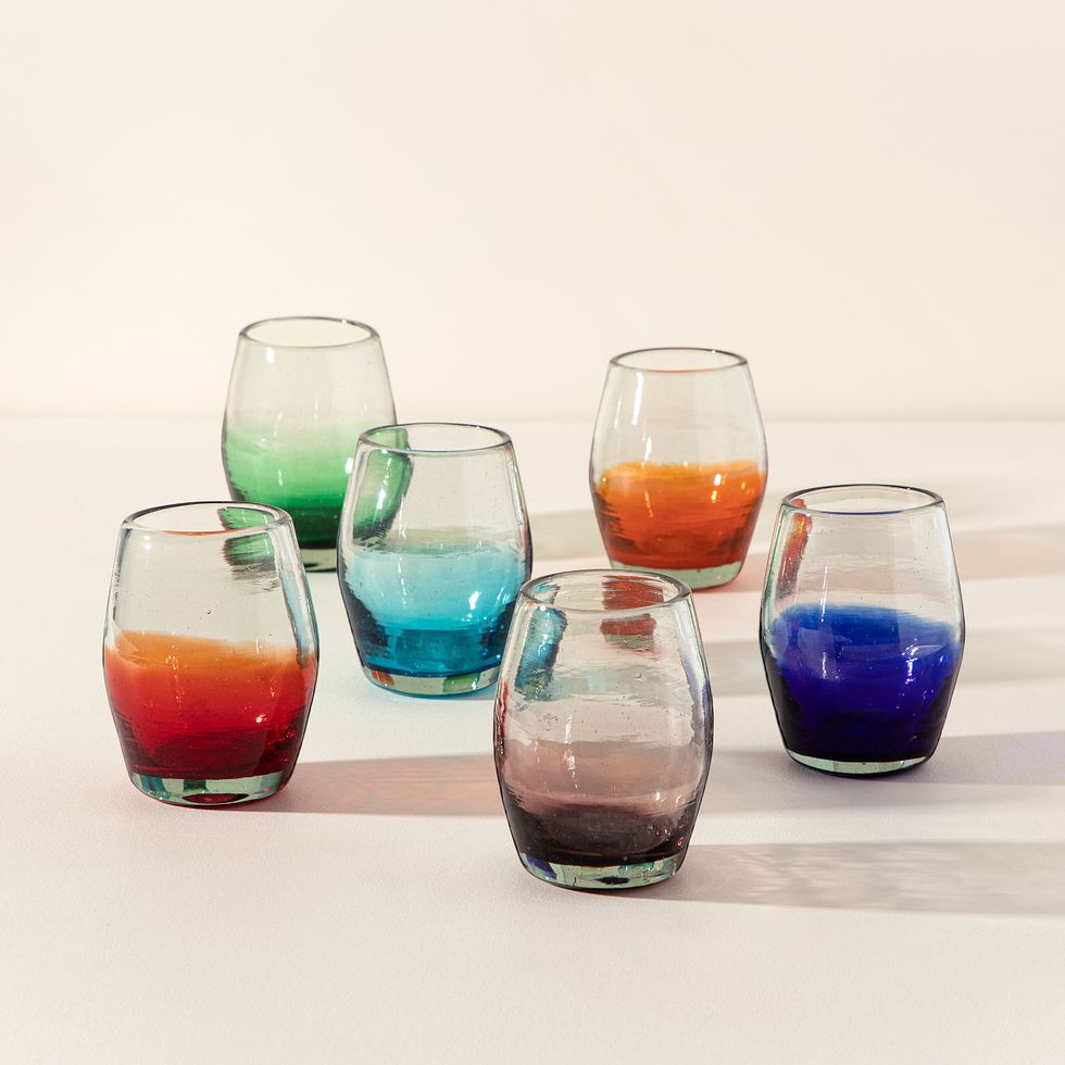 Orren Ellis Colored Stemless Wine Glasses - Set of 6 & Reviews