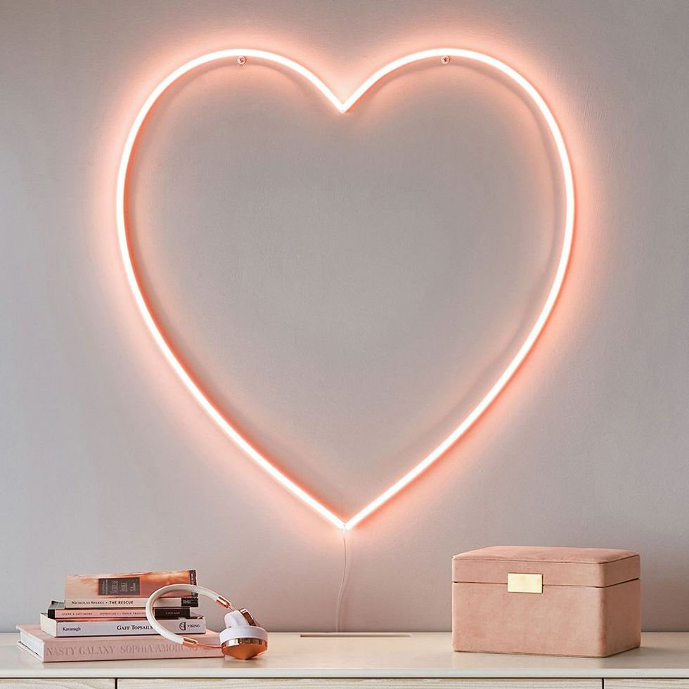 Blush Heart LED Wall Light