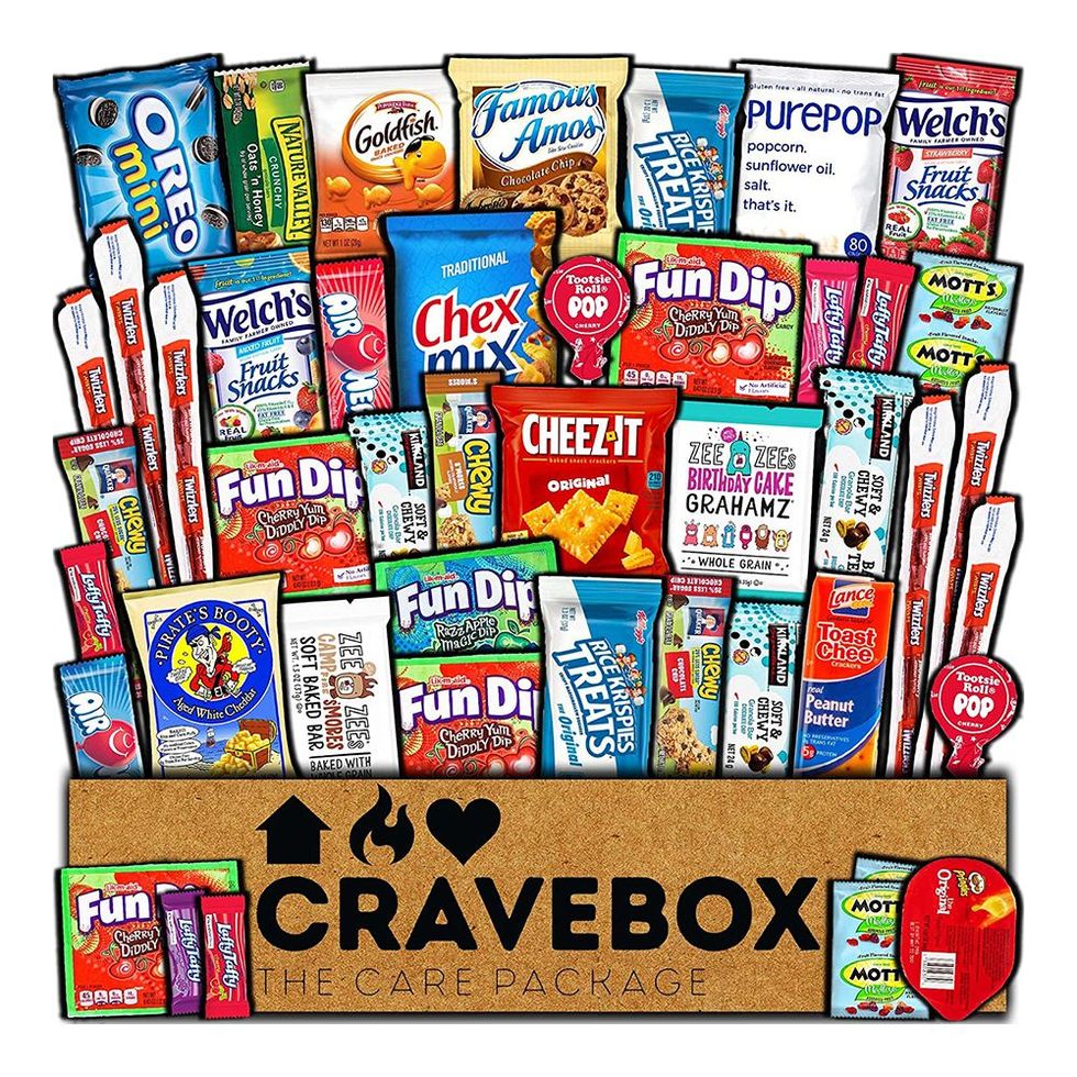 Valentine's Day Snacks Box Variety Pack Care Package (45-Count)