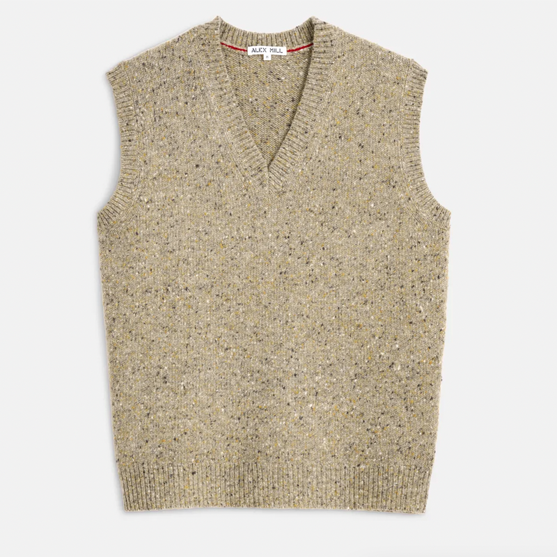 Donegal Wool Sweater Vest