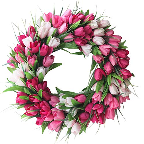 Corona de tulipanes
