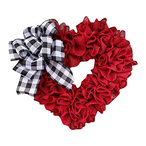 Corona para San Valentín con forma de corazón