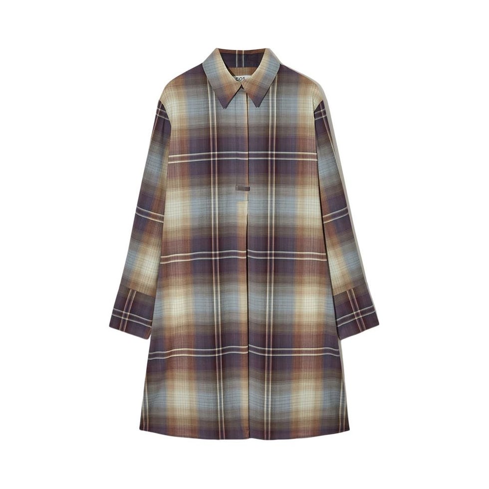 Checked Mini Shirt Dress