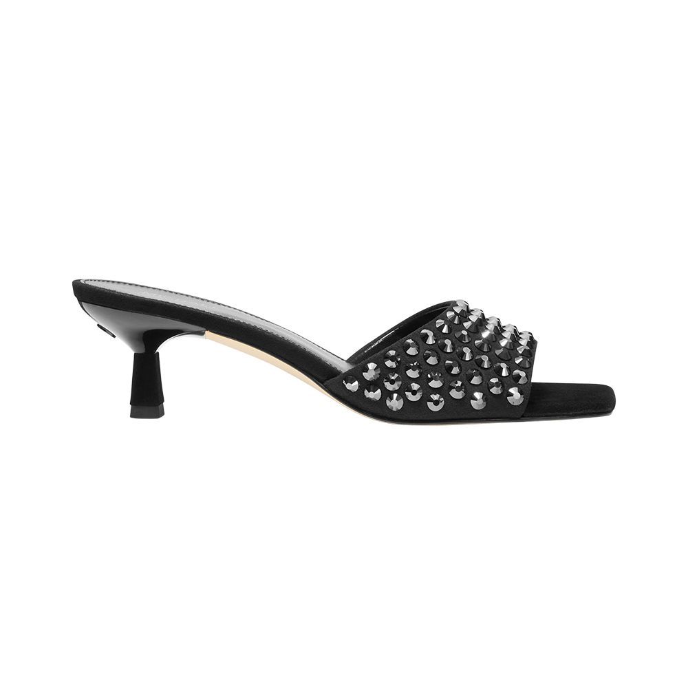 Amal Embellished Kitten Sandal