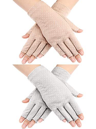 2 Pasang Sarung Tangan Anti Selip Tabir Surya 
