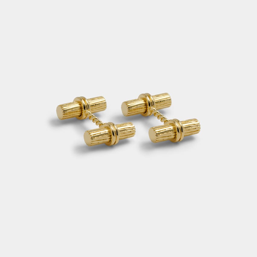 Gold Log Cufflinks