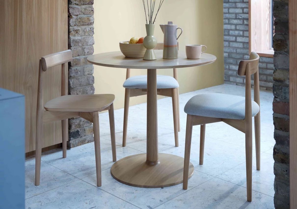 Small kitchen table with best sale stools underneath