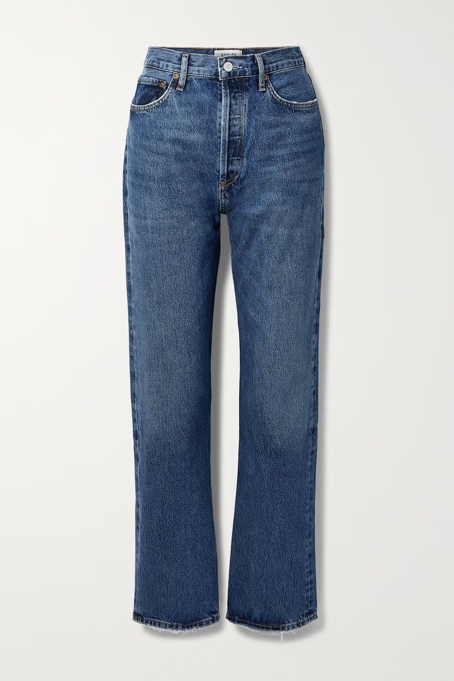 '90s Pinch Waist high-rise straight-leg organic jeans