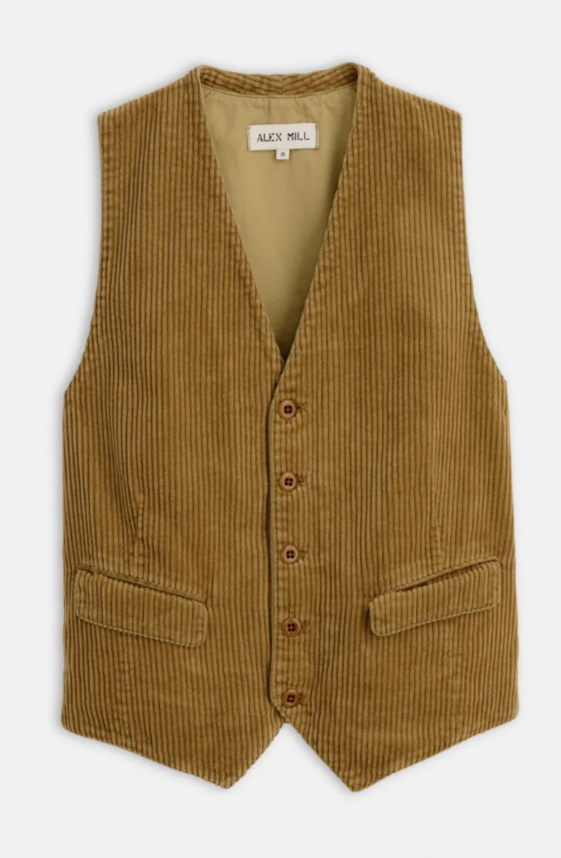 Vest in Rugged Corduroy