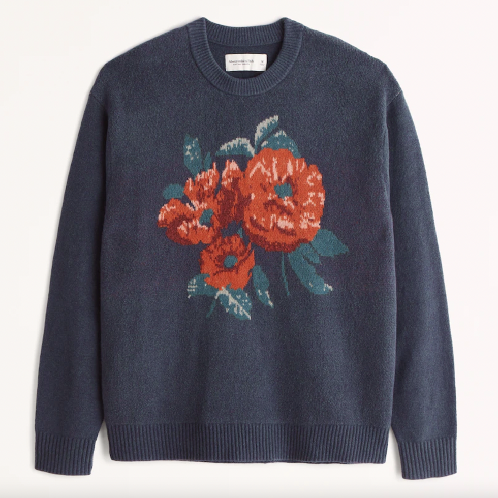 Floral Crew Sweater