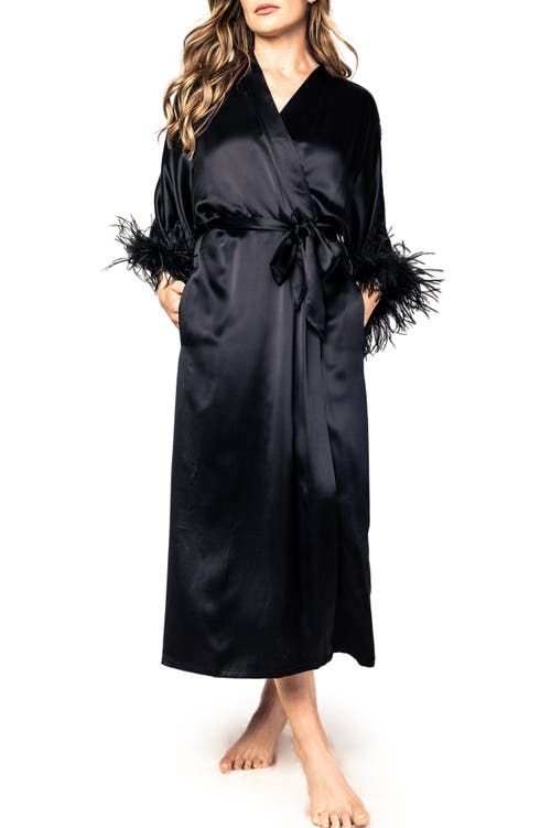 Papinelle Camille Silk Short Robe & Reviews