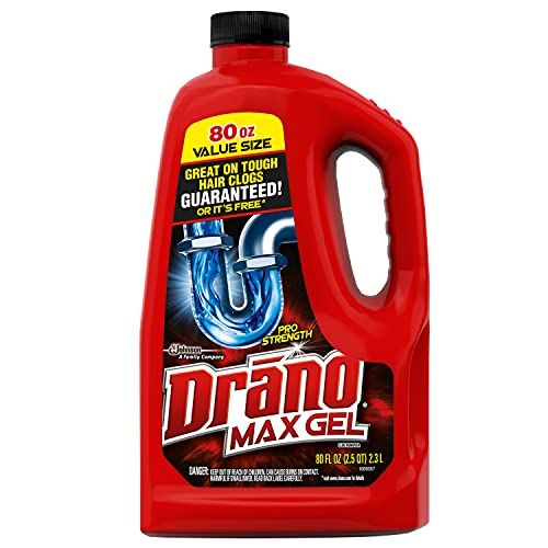 Drain Cleaner with Enzymes - Instant Clog Remover for Household or  Commercial Space | Powerful Liquid Declogging Removes Grease, Hair, Food or  Grime