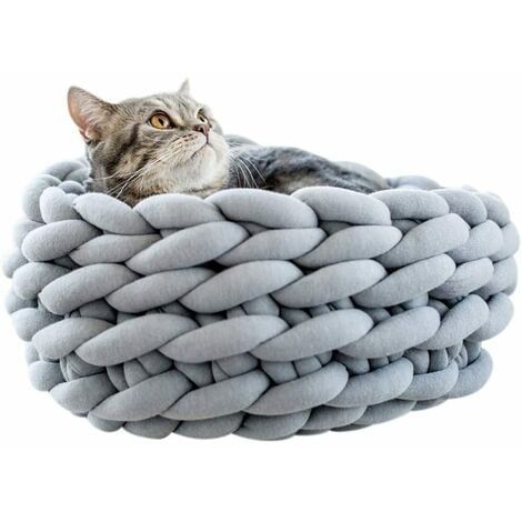 Cama para gatos con lana gruesa