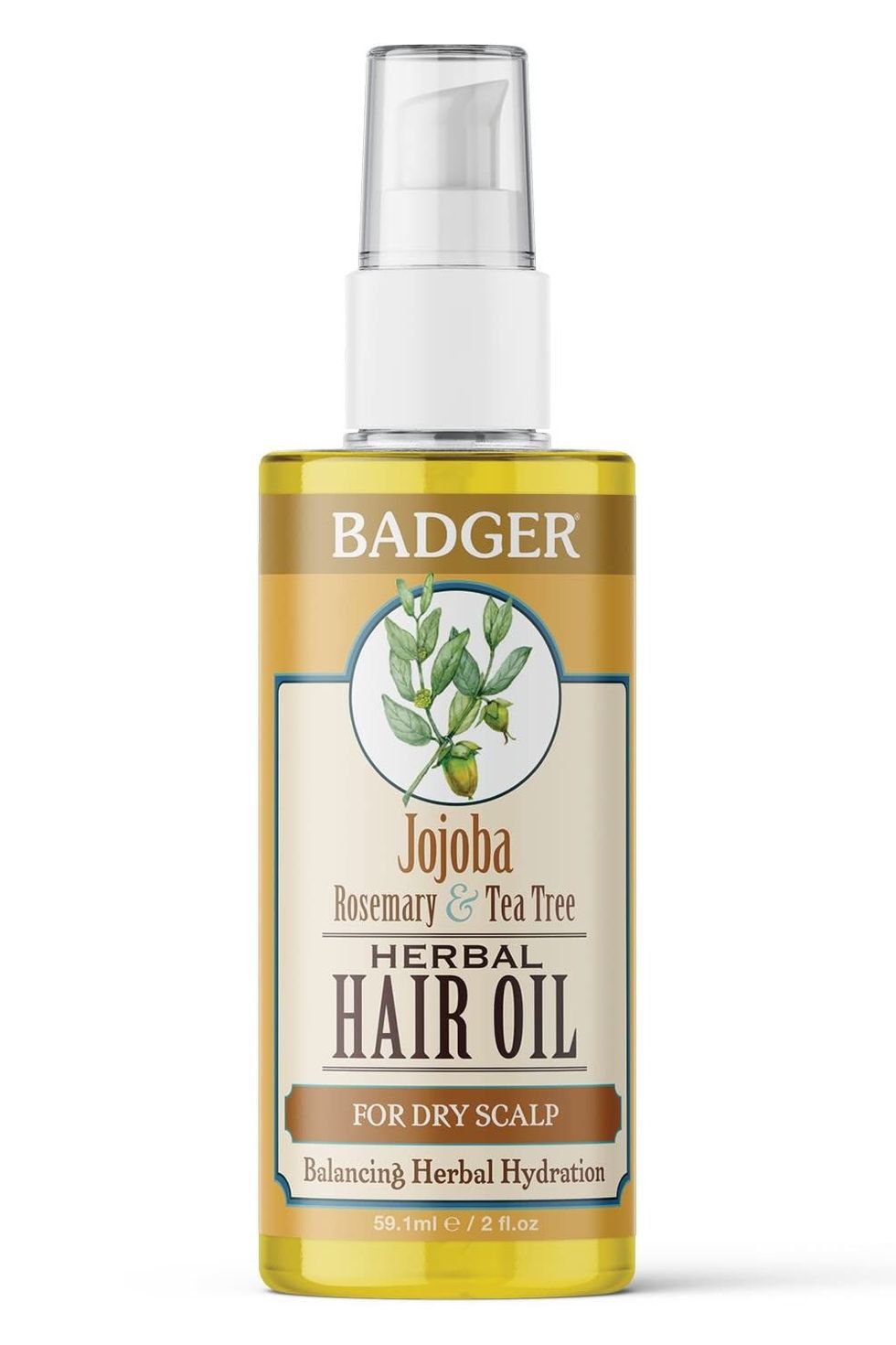 Jojoba Hair Oil with Organic Tea Tree Oil and Organic Rosemary Oil