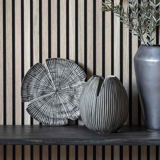 Kafue Stoneware Decoration Platter in Black