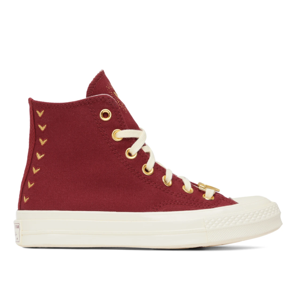 Red Chuck 70 Hearts Sneakers