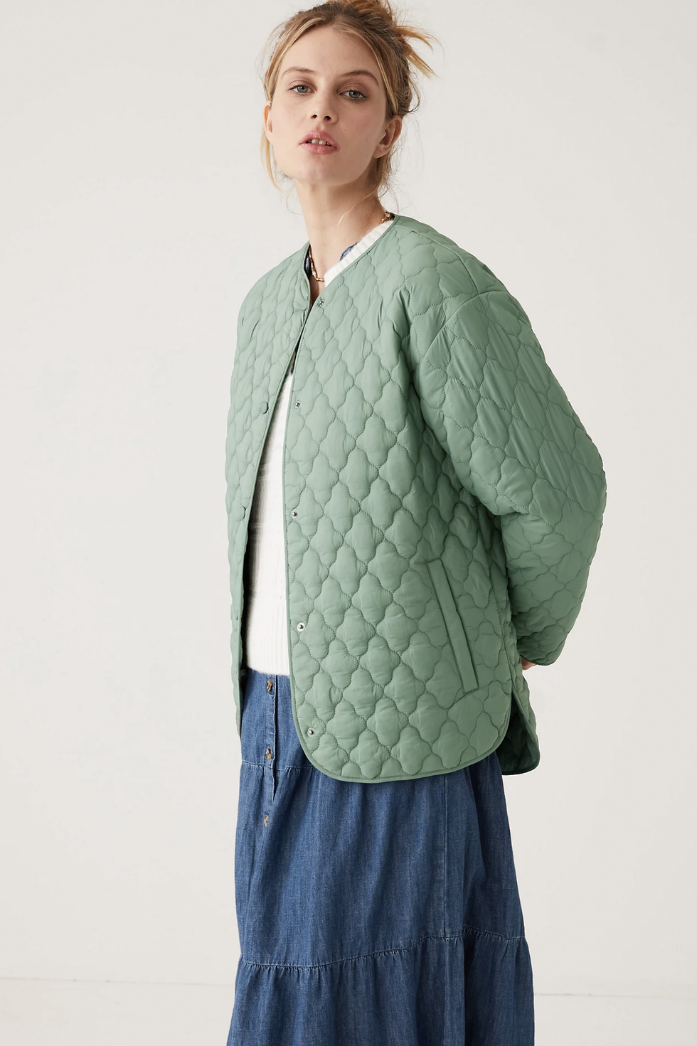 Textured Quilted Coat