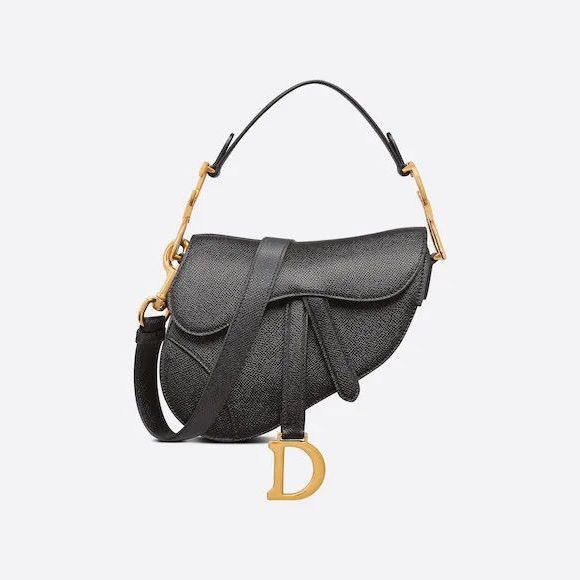 Small Saddle Bag Black Chain Strap Flap For Daily