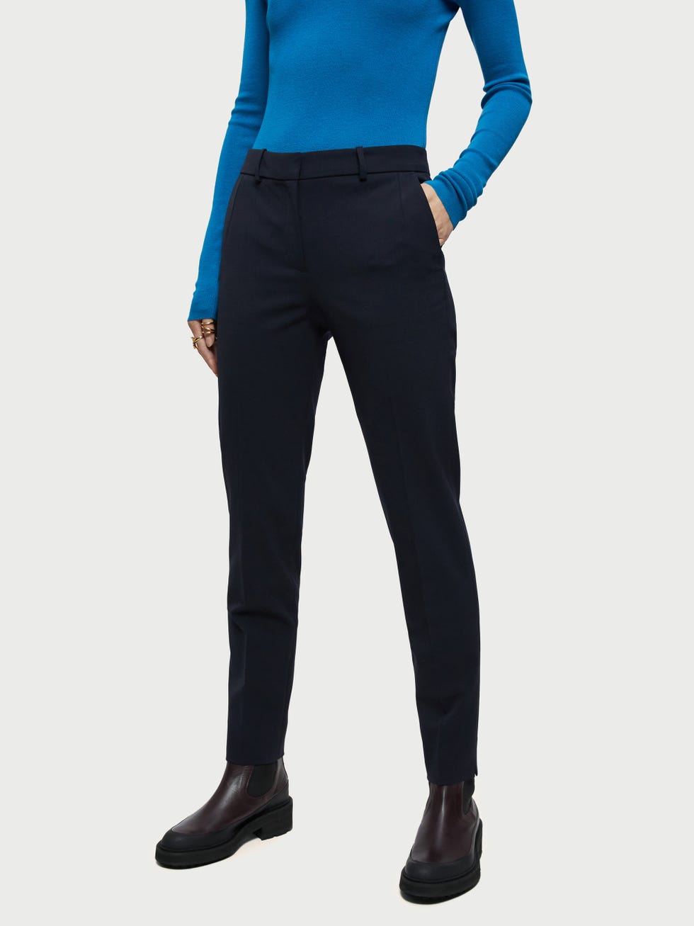 Italian Wool Stretch Paris Slim Fit Trouser