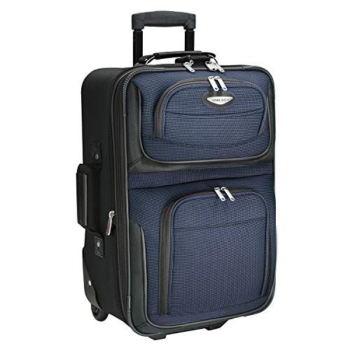 Travel Select Amsterdam Expandable Rolling Upright Luggage, Burgundy,  8-Piece Set