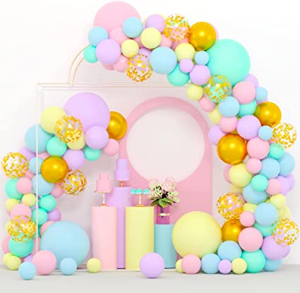 Pastel Rainbow Balloon Garland Kit 