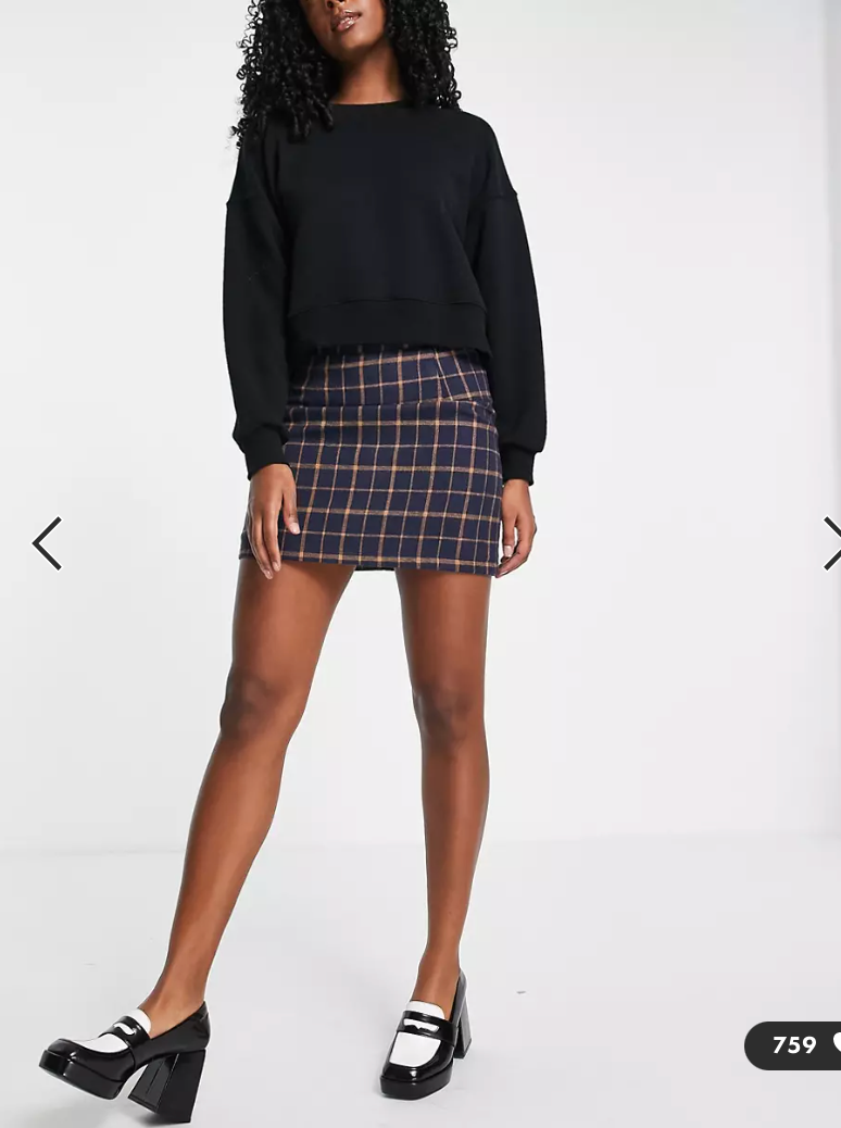 Heartbreak Tailored Mini Skirt