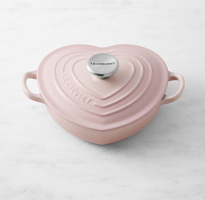  Martha Stewart Heart Shaped 4-Quart Enamel Cast Iron