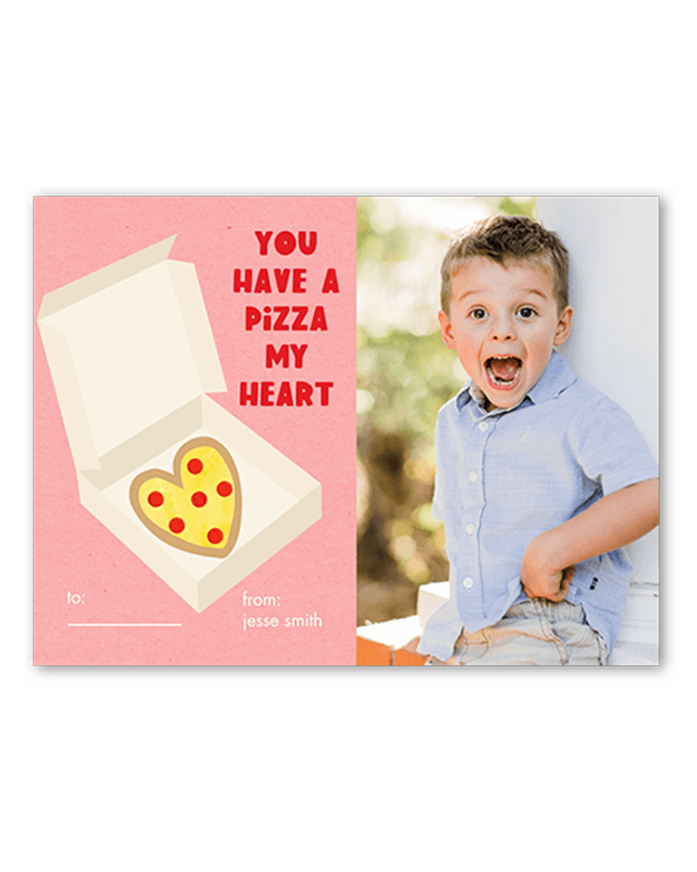 Pizza My Heart Valentine’s Card