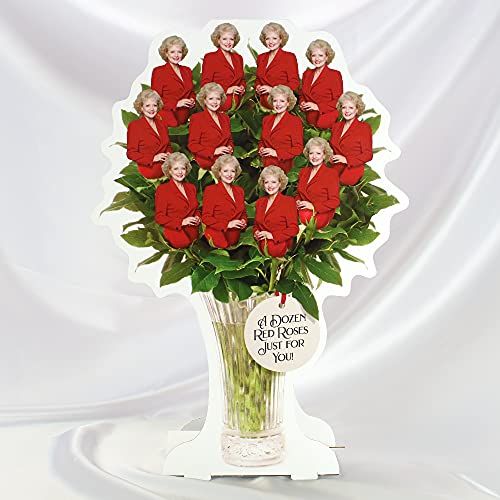 Golden Girls Dozen Red Roses Bouquet 