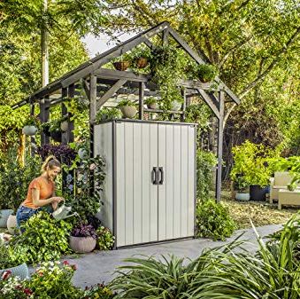 Premier Tall Resin Outdoor Storage Shed
