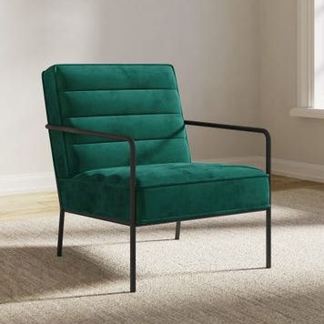 Bookham Velvet Accent Chair