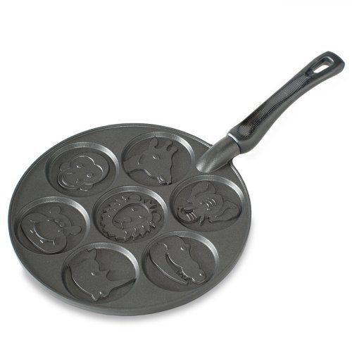 Zoo Friends Pancake Pan, Cast-Aluminium Pancake Frying Pan