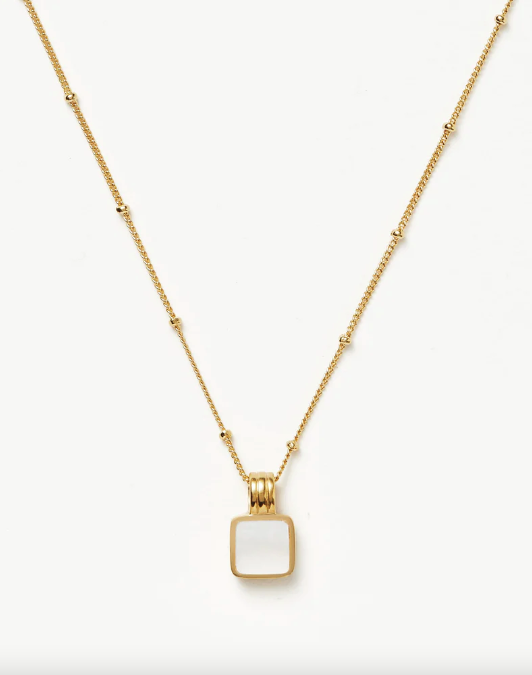 Lucy Williams square charm necklace