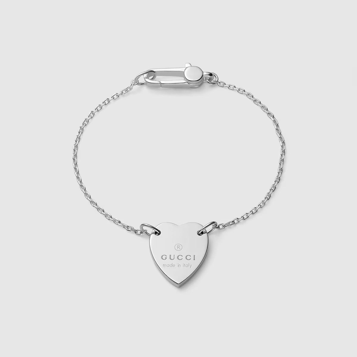 Silver Trademark Heart Bracelet