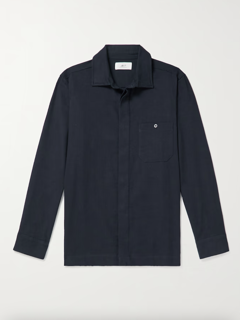 Cotton-Flannel Shirt Jacket
