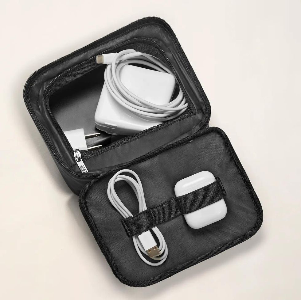 Keep wires organized on the go.