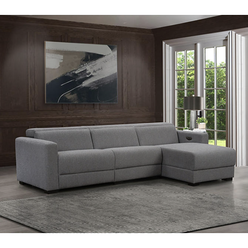 Everly Power Reclining Fabric Sectional