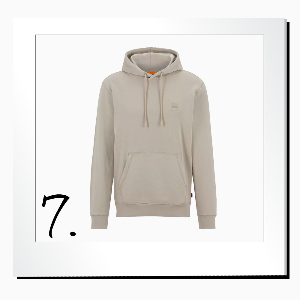 French-terry-cotton Hooded Sweatshirt 