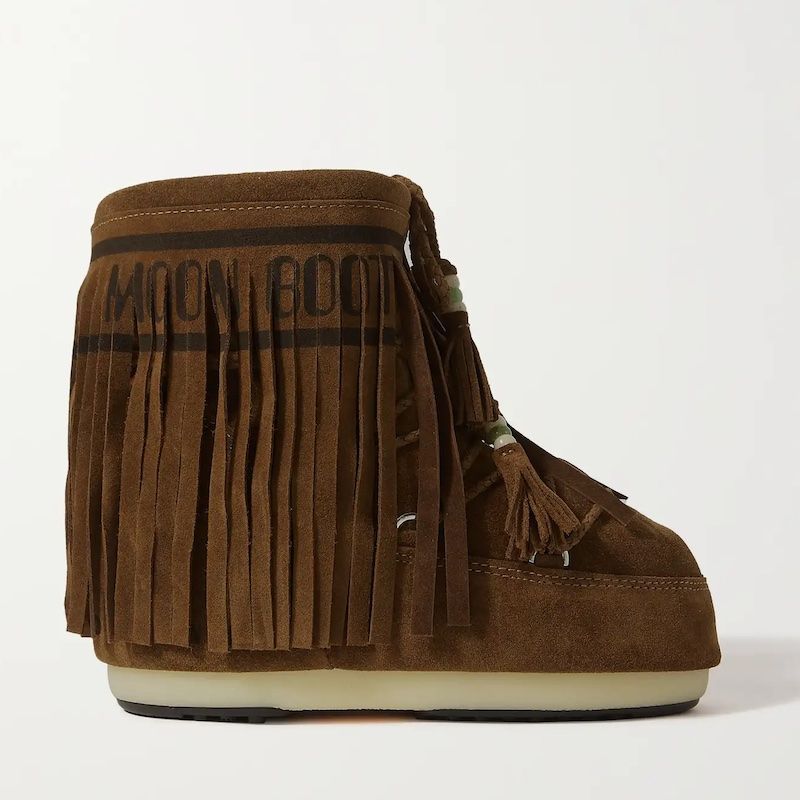 x Alanui Fringed Suede Boots