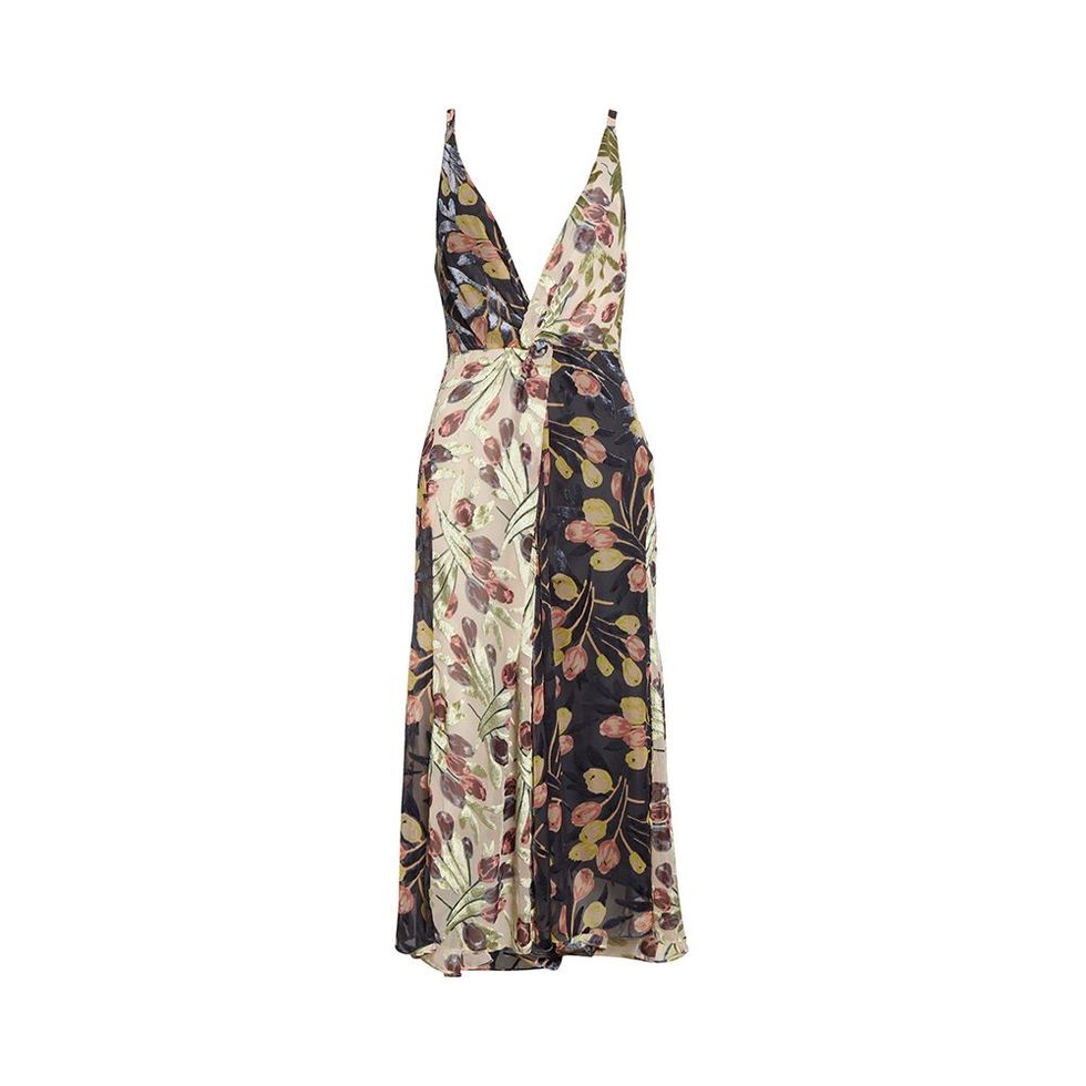 Carolee Mixed Print Floral Dress 