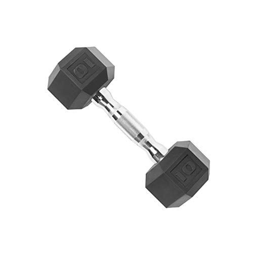 10-lb Coated Hex Dumbbell Weight