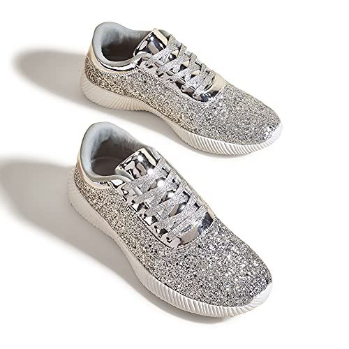 Sparkly tennis shoes hot sale for women