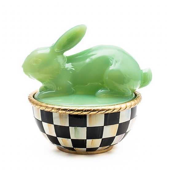 Green Rabbit Lidded Container