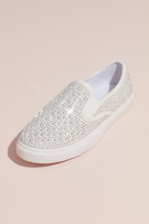 Crystal-Studded Slip-on Sneakers