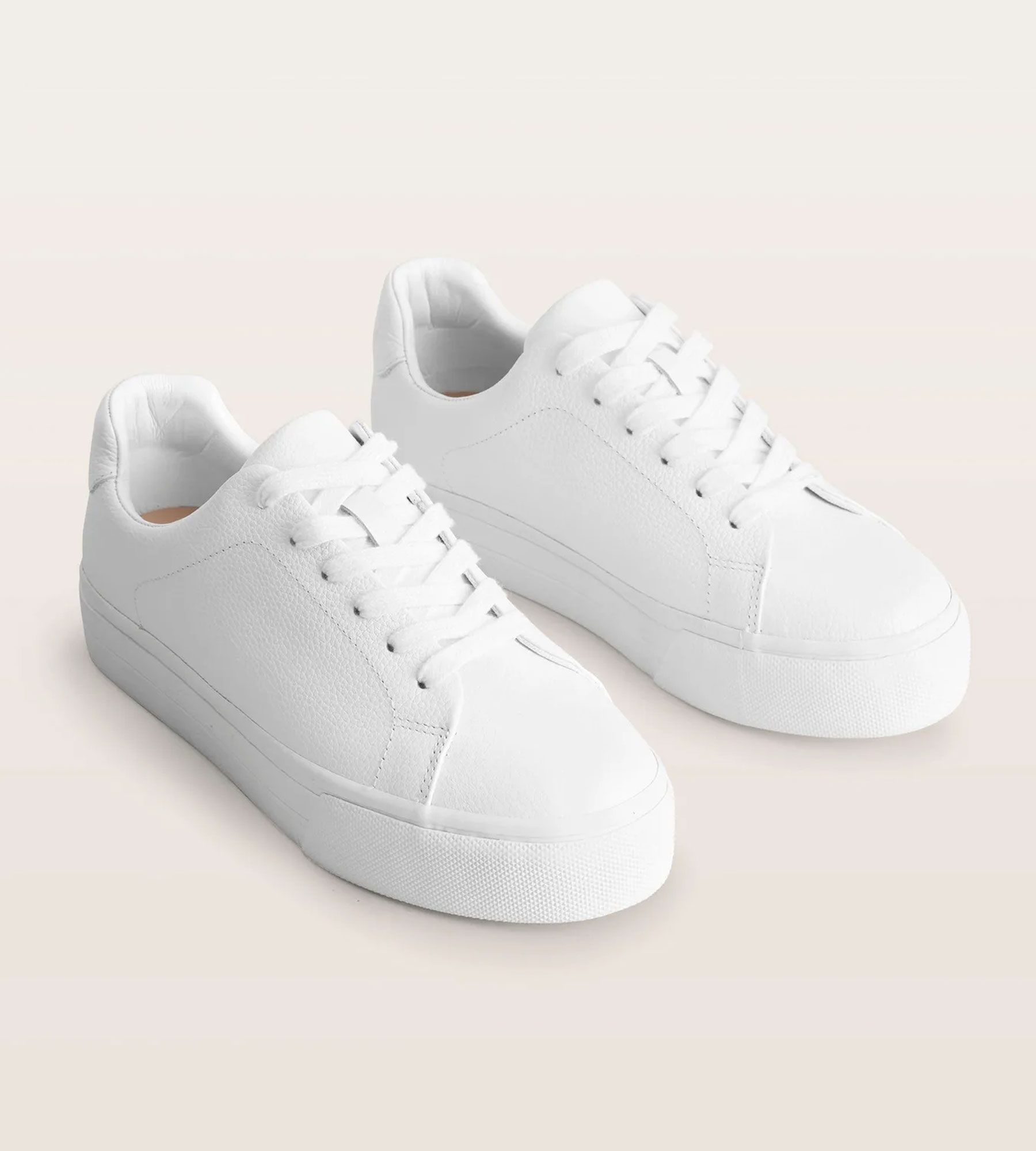 White trainers womens store leather