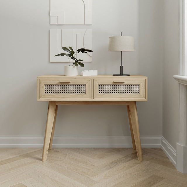 Disa Wooden Console Table in Natural
