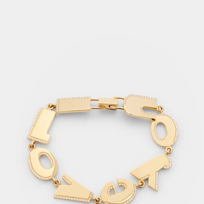 Louis Vuitton 18K Diamond LV Volt Upside Down Bracelet 16